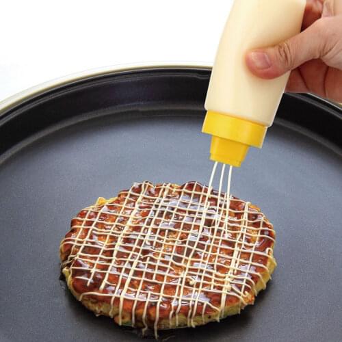 4-Holes Squeeze Bottle Sauces Oil Sauce Storage Bottle BBQ Dessert Tools Kitchen Gadgets Accessories