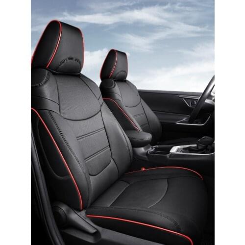 AutoDecorun PVC Leather Seat Cushion for Lincoln Continental Seat Covers Custom Fit Car Supports Accessories 2017-2019 12PCS/Set