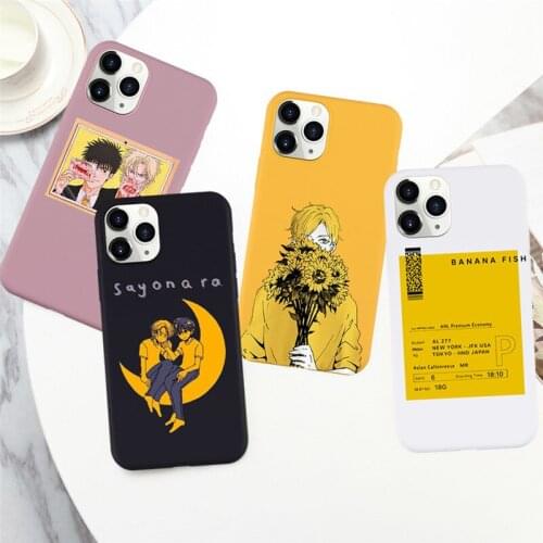 Japanese Anime Banana Fish AnimePhone Case for IPhone 12 11 Pro XS Max X XR 6 7 8 Plus SE2020 Soft Silicone Coque Fundas
