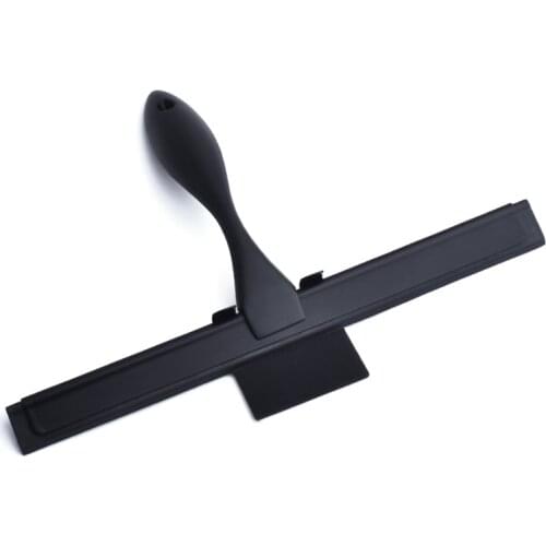 Shower Squeegee Stainless Steel Matte Black Squeegee for Bathroom Doors Mirrors Tiles Car Windows Wiper Cleaner Tool