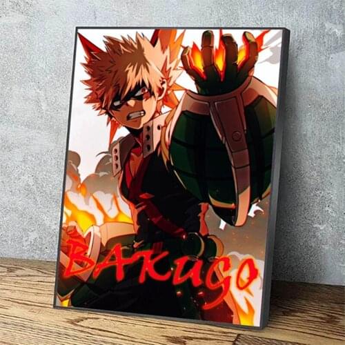 Canvas Bakugou Anime Japan Pictures Angry Fight Home Decoration Paintings Poster HD Prints Wall Art Modular Living Room framed