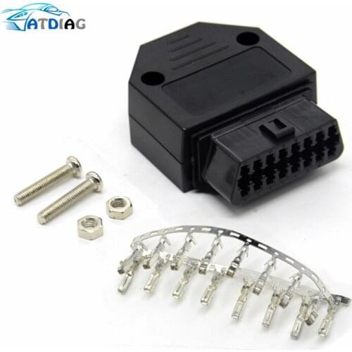 J1962F OBD Male Plug OBD2 16Pin Connector OBD II Adaptor OBDII Connector J1962 OBD2 Connector 1962