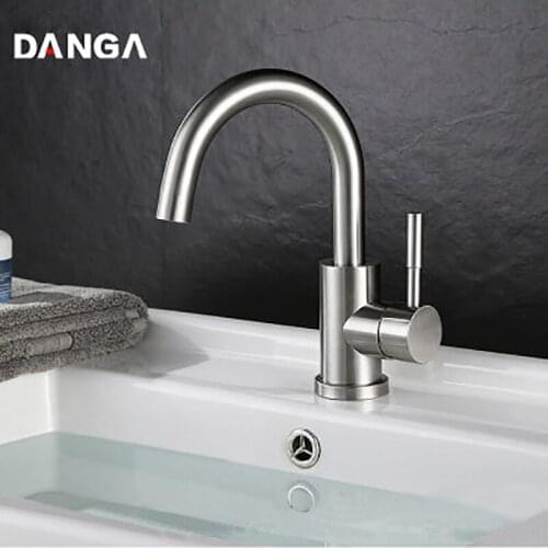 Basin Faucet Rotatable Kitchen Faucet Sink Taps Brushed Bathroom Water Faucet Toilet Mixer Black Vanity Faucet Single Handle Tap