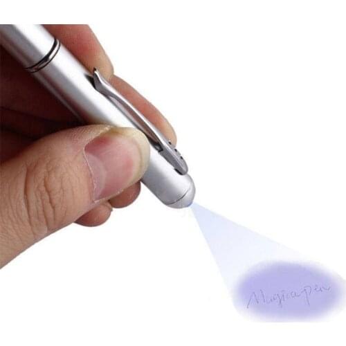 Moon Light Pen Invisible Pen UV Light Secret Mark Novelty Kids Toy R9UA