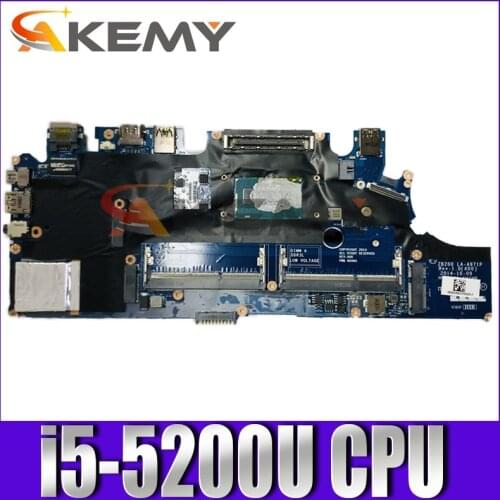 Original Laptop motherboard For DELL Latitude E7250 SR23Y i5-5200U CPU CN-02YX3C 02YX3C LA-A971P Mainboard perfect work