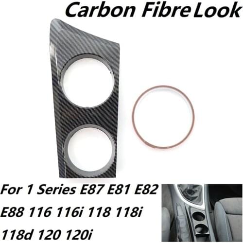Carbon Fibre Style Cup Holder (LHD) for -BMW 1 Series E87 E81 E82 E88 116I 118I 118D