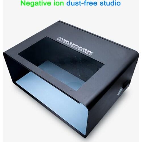 Negative ion dust-free studio for telephone refurbishment and repair Dustproof workbench with adjustable air purification room