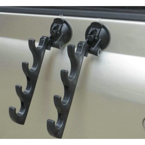 Suction Cup Fishing Rod Racks/Holders for Car/Truck/SUV - EASY INSTALL (1 Pair)
