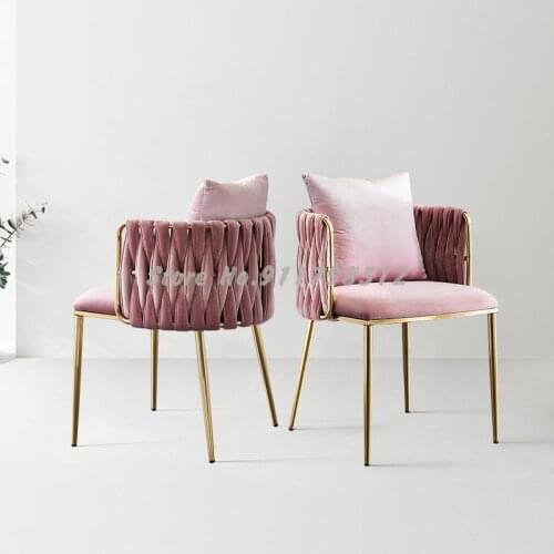 Chair light luxury net red makeup chair ins dressing table stool chair cloakroom bedroom dining chair home simple fairy chair