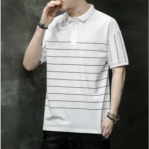 VARSANOL Mens Striped T-shirts