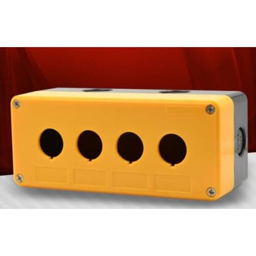 22mm Push button switch button box BX4-22 four hole type waterproof button box 4 hole button box opening