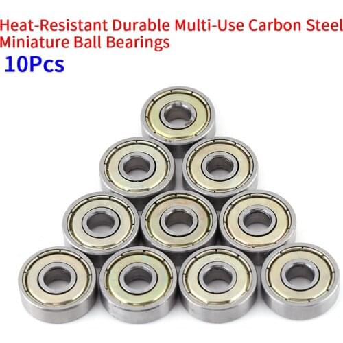 10 Pcs 626ZZ Ball Bearings Metal Shielded Durable Multi-Use Carbon Steel Miniature Ball Bearing (6x19x6mm)