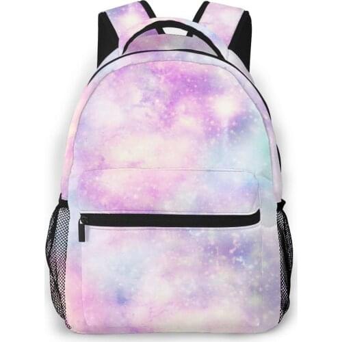2020 OLN Backpack Women Shoulder Bag Unicorn Colours Galaxy Universe Print Fashion School For Teenage Girl Backpacks Travel Bag