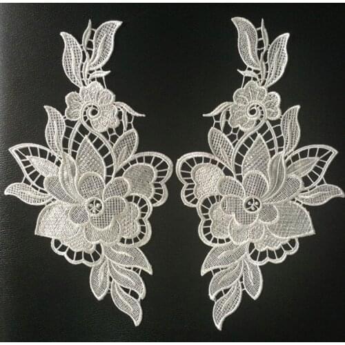 30cm*16.5cm polyester mirrored embroidery applique,embroidery hair decoration patches,veil applique,BQ0725E
