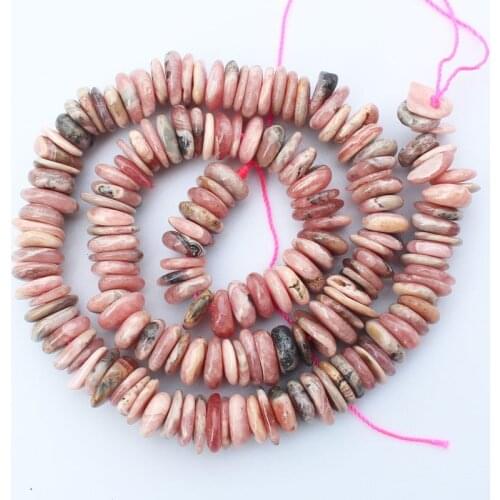 Natural Rhodonite 2-9mm Irregular beads 15"/38cm per strand