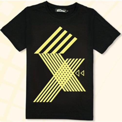 Kamen Rider Exaid Emu Hojo Cosplay Black Tee Shirt 100% Cotton Short Sleeve Printed T-Shirt