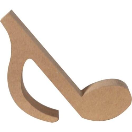 Wood Single Musical Note CODE: F44 paintable decorative objects декоративные предметы под роспись