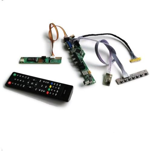 For HT14P11/HT14P12/IASX12/ITSX95 screen DIY kit LCD display universal controller board 1CCFL LVDS 30-Pin 1400*1050 VGA+USB