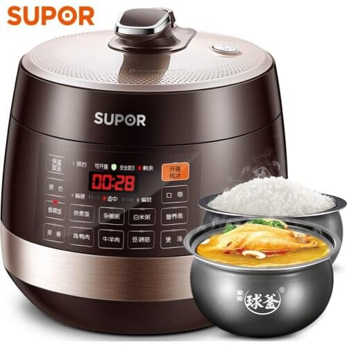 5L Large capacity double pan Electric Pressure Cooker intelligent pressure cooker Automatic rice cooker electric pressure cooker