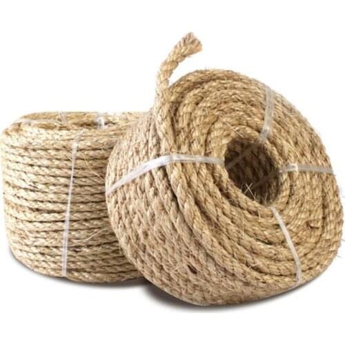 20M 30M Natural Sisal Rope Durable DIY Making Desk Chair Legs Cat Scratching Post Toy Cat tree Binding Material For Sharpen Claw