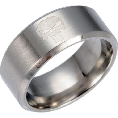 New Trendy Titanium Steel Ghost Ring Mens Ring Fashion Metal Rotating Decompression Ring Accessories Party Jewelry