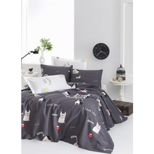 2021 PIQUE Set Turkish Cotton With Pillowcase Bedspread Sets Bed Linen Sheet Modern For Summer Full Size Duvet Cover Cute Dogs