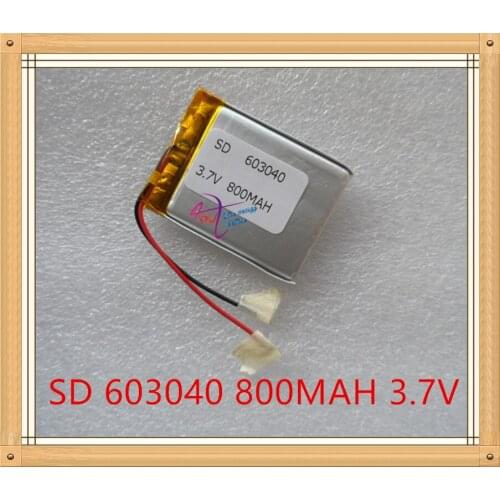 Liter energy battery 3.7V shipping GPS navigator 063040 800mAh universal recorder