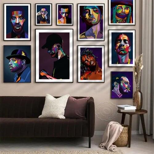 J Cole Poster, 2Pac Wall Art Print, Rapper Wall Decor, B.i.G Star Poster, Rap Music Poster, Bar Pub Club, Hip Hop Wall Picture