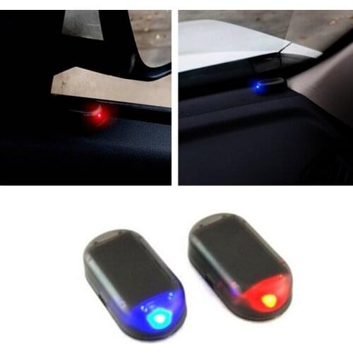 New 1PCS Universal Solar Car Alarm LED Light for Mitsubishi Asx Outlander Lancer EX Pajero Evolution Eclipse Grandis