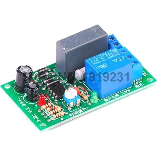 AC 220V Timer Relay Delay Switch Module Input/Output Delay Off Switch Module Adjustable Timing Turn Off Board