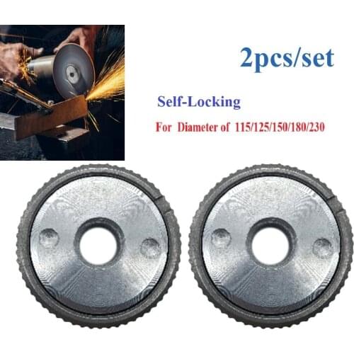 M14 Thread 115mm/125mm Angle Grinder Inner Outer Flange Nut Set Tools Power Replacement For Bosch Metabo