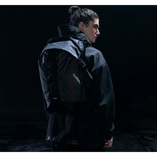 PUPIL TRAVEL & Comback & Enshadower Mens Reflective Backpack Techwear Accessories Assault Bag Punk Streetwear