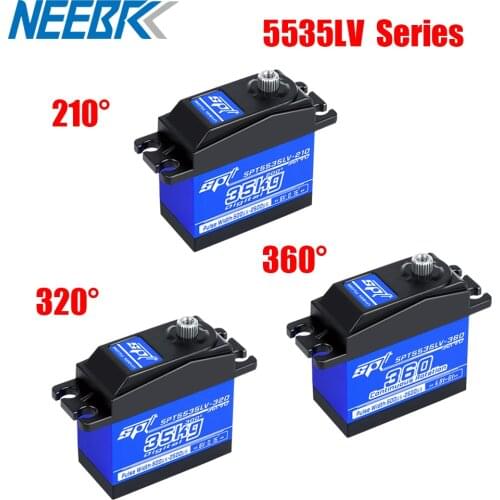 RC Car Servo 5535LV 210° 320° 360° 35KG Metal Gear Large Torque Digital Servo for RC Car Crawler SCX10 TRX4 RC Car Parts