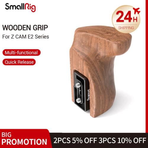 SmallRig Quick Release Camera Video Wooden Handle Grip for Z CAM E2 Series Cameras HTS2457