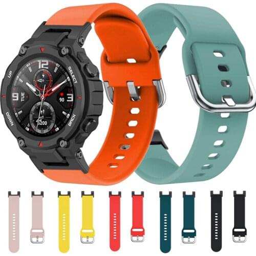 For Xiaomi Huami Amazfit T-Rex Pro Replacement Watch Band Soft Silicone Bracelet Wrist Strap For Amazfit T Rex / Pro Watchband