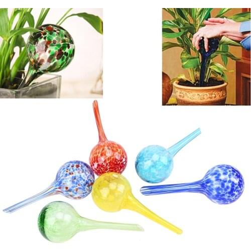 WHISM 100ml Self Automatic Drip Irrigation Ball Lazy Watering Device Camouf Bulbs Globes Plant Flowers Bonsai Waterer for Garden