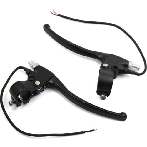 Uxcell 2PCS 7 8inch Dia Black Aluminum Alloy Motorcycle Handlebar Brake Clutch Levers
