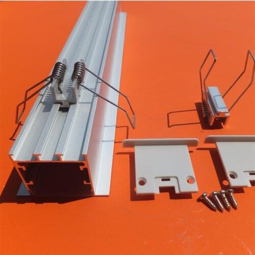 YANGMIN Free Shipping 6.6ft/1M 50x35mm Silver U-Shape Internal Width 26mm LED Aluminum Channel System with Cover, End Caps