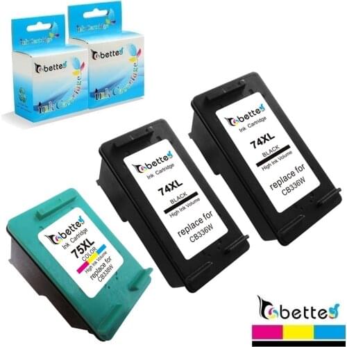 Refill Ink Cartridges for HP 74XL 75XL 74 75 Deskjet D4200 D4245 D4260 D4263 D4268 D4300 D4360 D4363 D4368 Officejet J5700 J5725