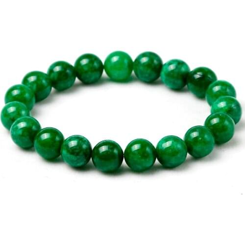 Bracelet Natural Stone Green Stone Jewelry Bracelets For Women Diy Handmade Love Gift Strand Beaded Bracelet for Women