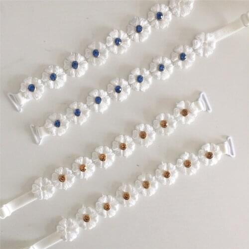 Decorative Crystal Flower Bra Straps Underwear Belt Women Intimate Bra Straps Cover Accessories Shoulder Straps Replacement