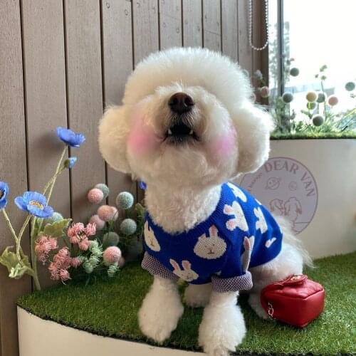 Winter Warm Dog Sweater Cute Pet Dog Chothes Rabbit Dog Coat Jacket For Puppy Small Medium Dog Cat Chihuahua Yorkshire Outfit