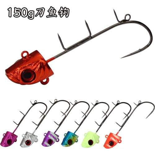 New design 1pc 150g Jig head Metal Jig lead jig lead fish jigging lure metal fishing lure