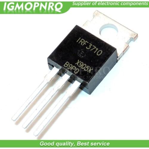 10pcs IRF3710 IRF3710PBF MOSFET MOSFT 100V 57A 23mOhm 86.7nC TO-220 new original