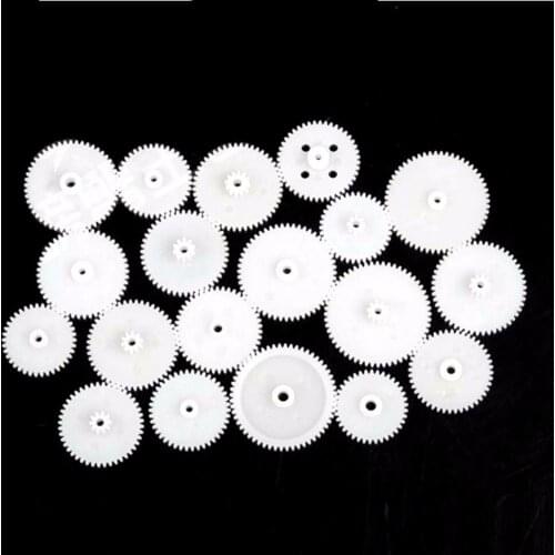 20pcs double plastic gear reduction gears 0.5 modulus DIY model more specifications