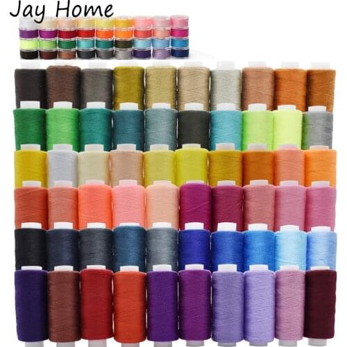 30/60 Colors Sewing Thread Kits 250 Yards Per Polyester Thread Spools with 36 Colors Sewing Bobbins Thread for Hand or Machine