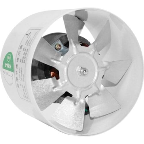 4Inch Air Ventilator Metal Pipe Air Ventilation Exhaust Fan Mini Extractor Bathroom Toilet Wall Fan