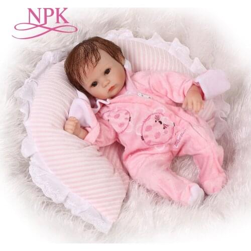 40CM bebe doll reborn baby doll soft silicone real gentle touch doll toy for girls play house toys soft vinyl newborn girl bab