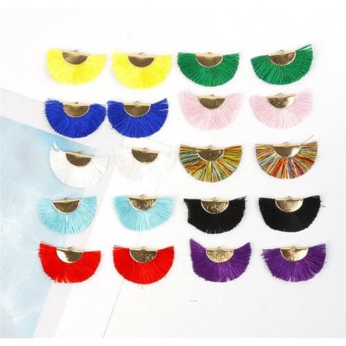 45mmx25mm 2pcs/bag Rayon Small Fan-Shaped Tassel For Making Arts Crafts Sewing/DIY Apparel Sewing Fabric/Tassel Fringe