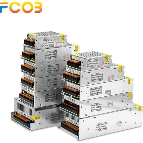 5V 12V 24V Switch LED Power Supply Transformer for WS2812B SK6812 1A 2A 3A 5A 6.5A 8.5A 10A 12.5A 16.5A 20A 25A 30A 40A 50A 60A